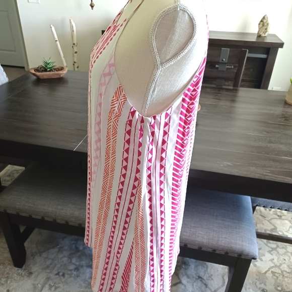 Emily Wonder Sleeveless Geometric Print Summer Sheath Dress - Picture 8 of 12